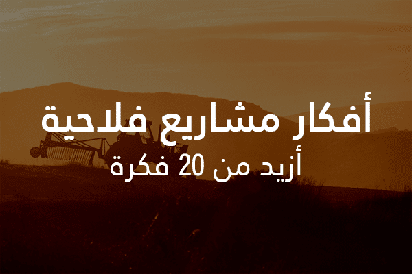 مشاريع فلاحية: أزيد من 20 فكرة مشروع فلاحي
