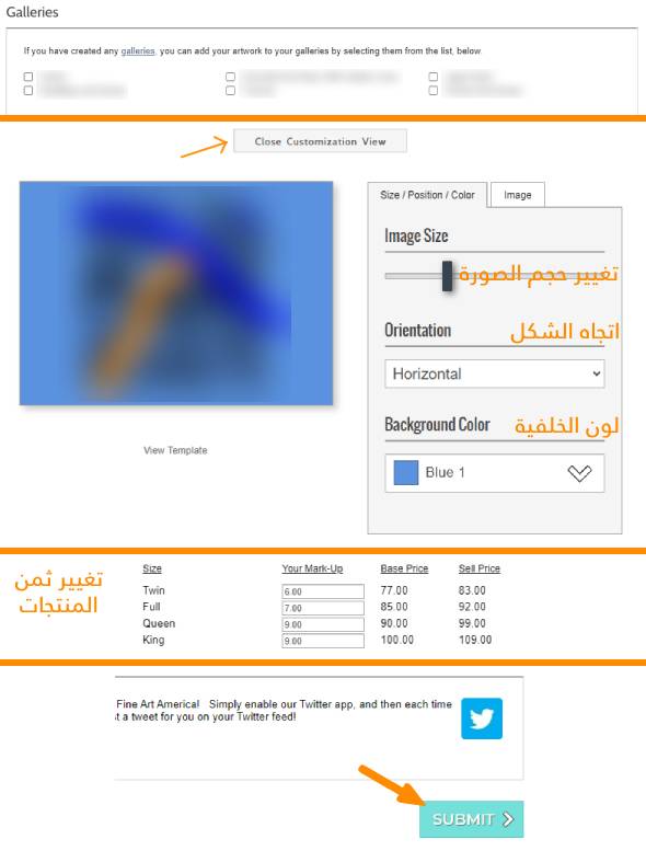 شرح كيفية الربح من موقع فاين ارت امريكا Fine Art America للطباعة عند الطلب 2026 7 طريقة نشر التصاميم على موقع فاين ارت امريكا.