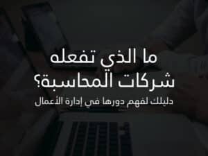 ما الذي تفعله شركات المحاسبة؟ دليلك لفهم دورها في إدارة الأعمال